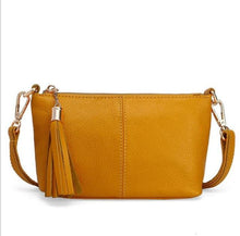 Load image into Gallery viewer, 41 2020 Cow Leather Small Shoulder Tassel Bags For Women Crossbody Bags Designer Women Messenger Bags Clutch
