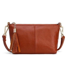 Load image into Gallery viewer, 41 2020 Cow Leather Small Shoulder Tassel Bags For Women Crossbody Bags Designer Women Messenger Bags Clutch