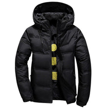 Load image into Gallery viewer, 2019 Winter Jacket Mens Quality Thermal Thick Coat Snow Red Black Parka Male Warm Outwear Fashion White Duck Down Jacket Men