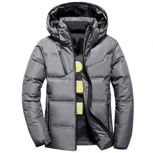 Load image into Gallery viewer, 2019 Winter Jacket Mens Quality Thermal Thick Coat Snow Red Black Parka Male Warm Outwear Fashion White Duck Down Jacket Men