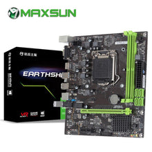 Load image into Gallery viewer, MAXSUN Motherboard Earthshaker H310CM-VH R2.0 intel LGA1151 ddr4 memory slots Rams sata iii ssd HDMI+VGA mainboard for desktop