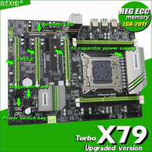 Load image into Gallery viewer, PLEXHD X79 Turbo motherboard LGA2011 ATX USB3.0 SATA3 PCI-E NVME M.2 SSD support REG ECC memory and Xeon E5 processor