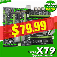 Load image into Gallery viewer, PLEXHD X79 Turbo motherboard LGA2011 ATX USB3.0 SATA3 PCI-E NVME M.2 SSD support REG ECC memory and Xeon E5 processor