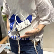 Load image into Gallery viewer, Mini Small Square Shoulder Bag Crocodile Pattern PU Leather Handbag Postmen Top Candy Color Handle Bags Ladies Fashion Purse