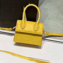 Load image into Gallery viewer, Mini Small Square Shoulder Bag Crocodile Pattern PU Leather Handbag Postmen Top Candy Color Handle Bags Ladies Fashion Purse