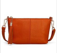 Load image into Gallery viewer, 41 2020 Cow Leather Small Shoulder Tassel Bags For Women Crossbody Bags Designer Women Messenger Bags Clutch

