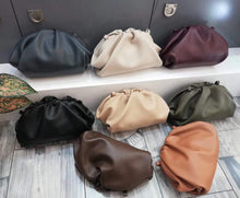Load image into Gallery viewer, 12- 2020 Famous Designer Cloudy Clutches Bag for Women Cow Genuine Leather Luxury Pleated Dumpling Bag High Qualit Handbag
