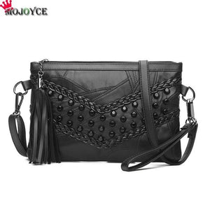 2020 Rivet Envelope Bags Single Shoulder Bags Clutch Crossbody Bag for Women Punk Brand Flap Handbags Sac a Main Bolsa Feminina