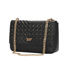 Load image into Gallery viewer, Black Messenger Bags women Chains Shoulder Bag Diamond lattice luxury Rivet handbags bags designer Female Totes small bolsas
