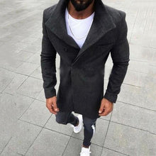 Load image into Gallery viewer, Coat For Men 2019 Winter Wool Jacket Men's High-quality Wool Coat Casual Slim Collar Woolen Coat Men's Long Trench Coat
