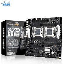 Load image into Gallery viewer, Jingsha X79 s8 Dual CPU Motherboard Intel Xeon LGA 2011 E5 V2 V1 WS Workstation mainboard Dual-Gigabit LAN 8*DDR3 up to 256GB
