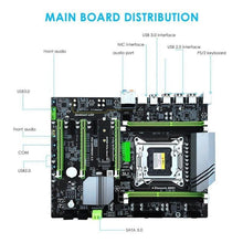 Load image into Gallery viewer, X79T Ddr3 Pc Desktops Motherboard Lga 2011 Cpu Computer 4 Channel Gaming Support M.2 E5-2680V2 I7 Sata 3.0 Usb 3.0 For Intel B
