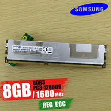 Load image into Gallery viewer, Samsung Server memory 4GB 8GB 16GB DDR3 PC3 1066Mhz 1333Mhz 1600Mhz 1866Mhz 8G 16G 10600R 12800R 14900R ECC REG 1866 1600 RAM
