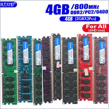 Load image into Gallery viewer, PLEXHD 4G 4GB(2GBX2pcs) DDR2 pc2 6400 800Mhz For Desktop PC pc2-6400 ddr2 800 MHZ (For intel amd) High Compatible
