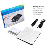Load image into Gallery viewer, Touch External CD/DVD RW Burner drive USB 3.0 Portable CD ROM Player Recorder Drive for Windows7/8/10 MAC OS+drive bag usb dvd
