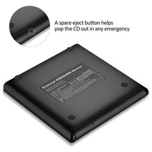 Load image into Gallery viewer, Touch External CD/DVD RW Burner drive USB 3.0 Portable CD ROM Player Recorder Drive for Windows7/8/10 MAC OS+drive bag usb dvd
