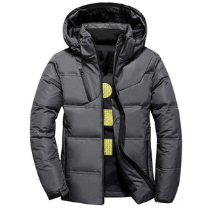 2019 Winter Jacket Mens Quality Thermal Thick Coat Snow Red Black Parka Male Warm Outwear Fashion White Duck Down Jacket Men