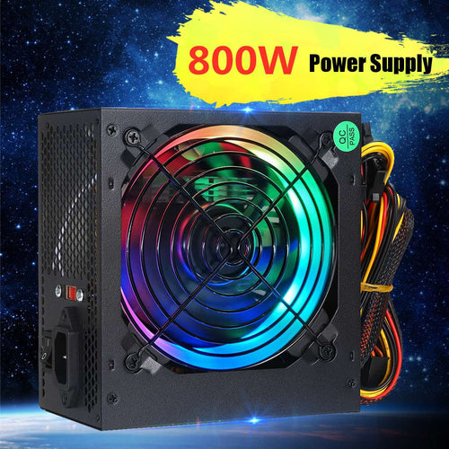 800W 115~230V PC Power Supply 12cm LED silent Fan with Intelligent temperature control Intel AMD ATX 12V for Desktop computer