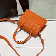 Load image into Gallery viewer, Mini Small Square Shoulder Bag Crocodile Pattern PU Leather Handbag Postmen Top Candy Color Handle Bags Ladies Fashion Purse
