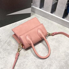 Load image into Gallery viewer, Mini Small Square Shoulder Bag Crocodile Pattern PU Leather Handbag Postmen Top Candy Color Handle Bags Ladies Fashion Purse
