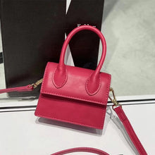 Load image into Gallery viewer, Mini Small Square Shoulder Bag Crocodile Pattern PU Leather Handbag Postmen Top Candy Color Handle Bags Ladies Fashion Purse
